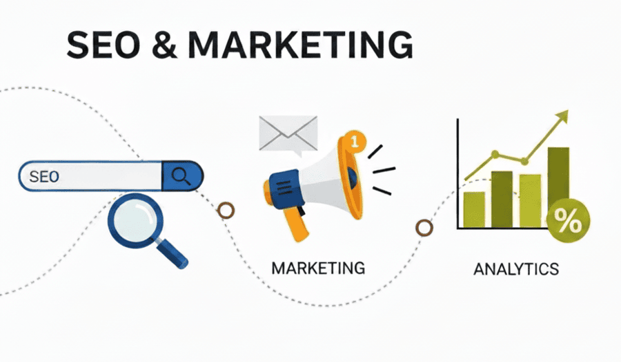 SEO, Marketing & Analytics Dashboard